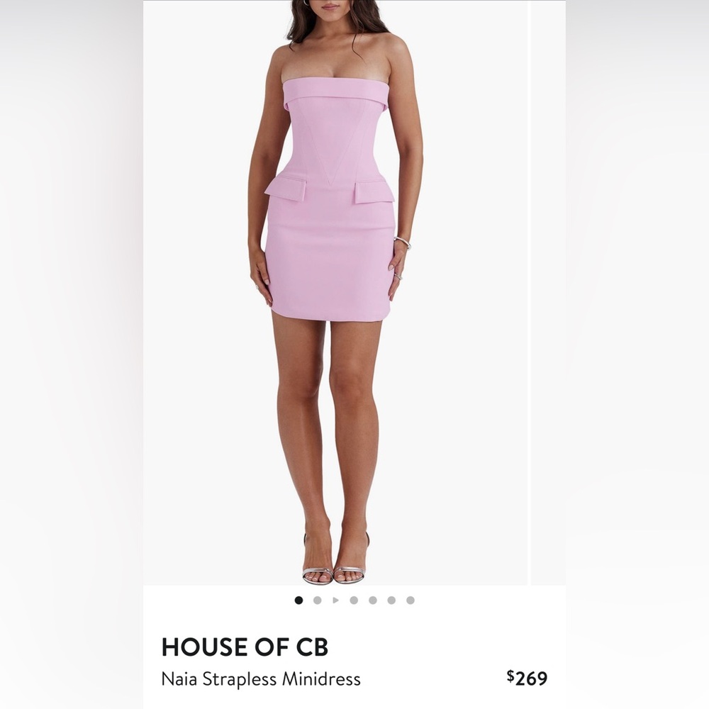 Never worn house of CB pink dresss size small tags still on the dress
